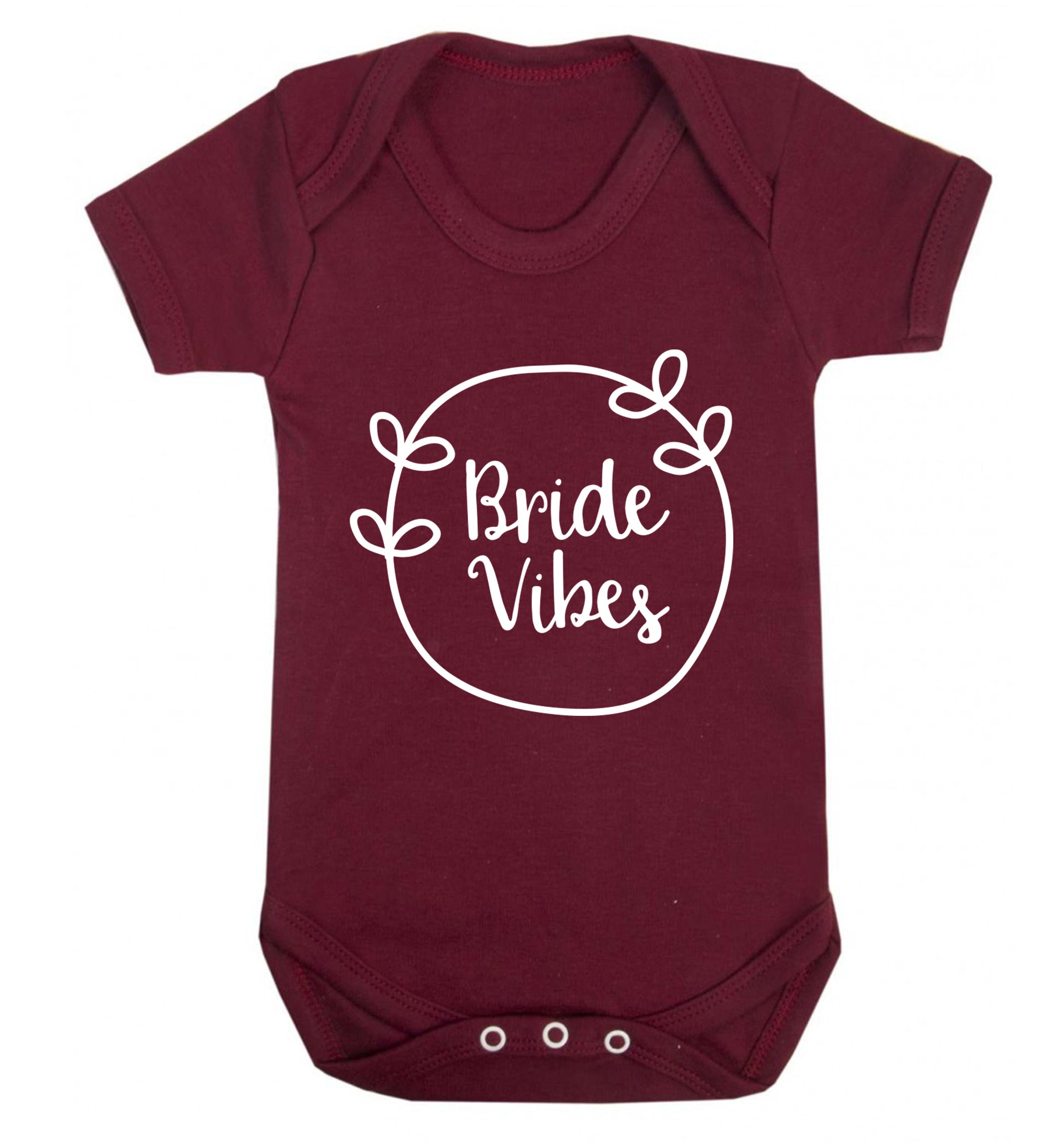 Bride Vibes Baby Vest maroon 18-24 months