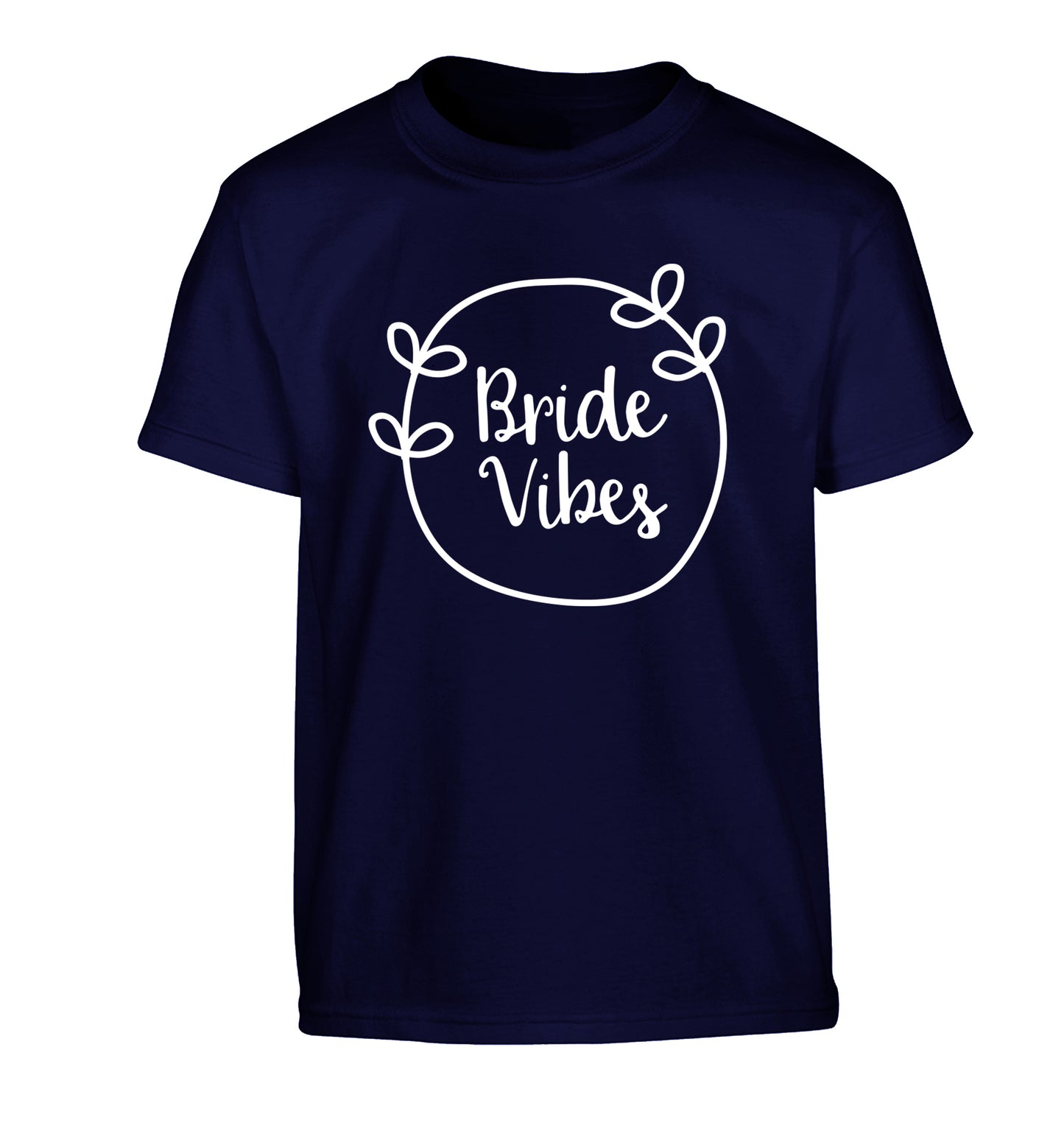Bride Vibes Children's navy Tshirt 12-13 Years