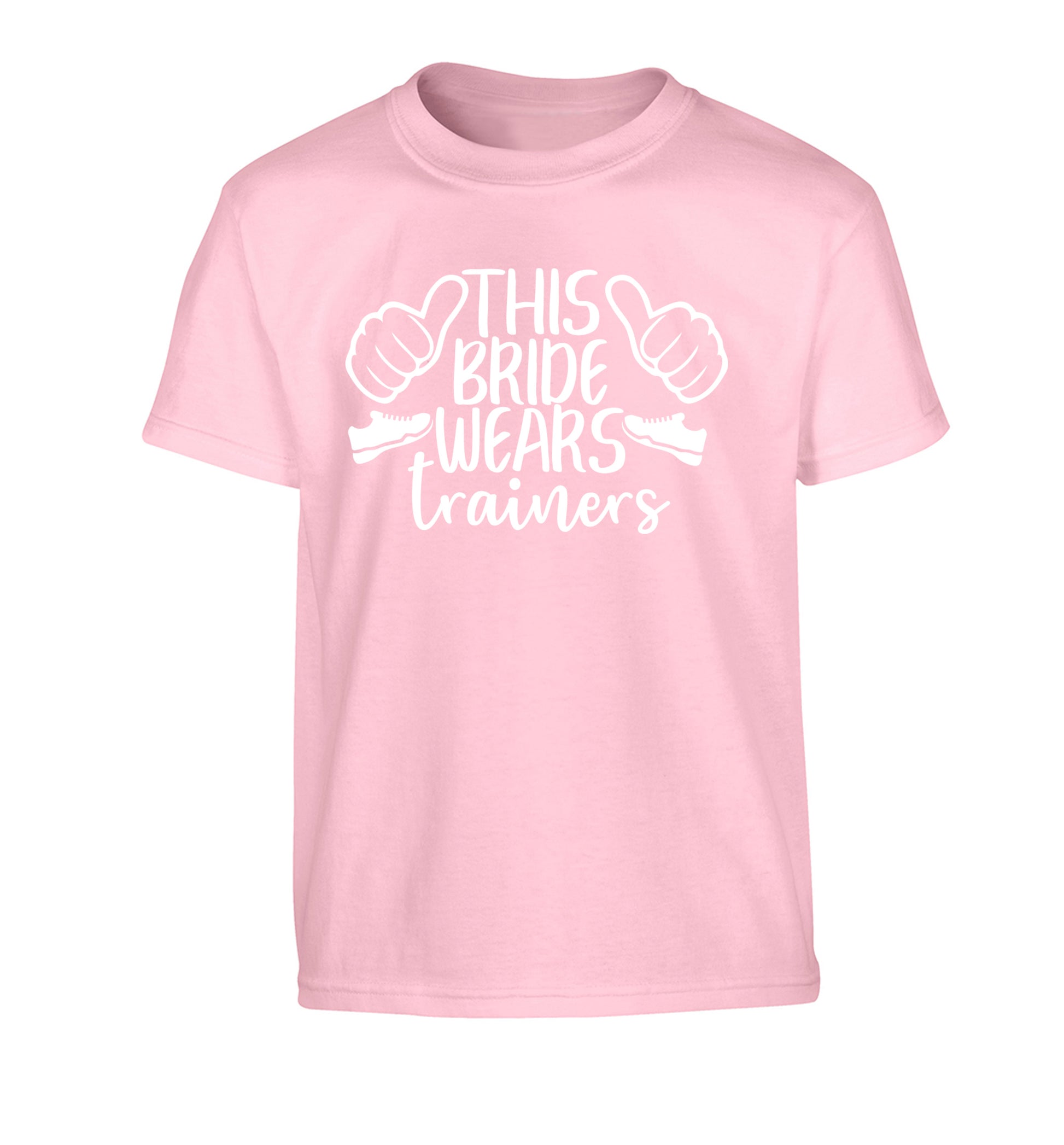 This bride wears trainers Children's light pink Tshirt 12-13 Years