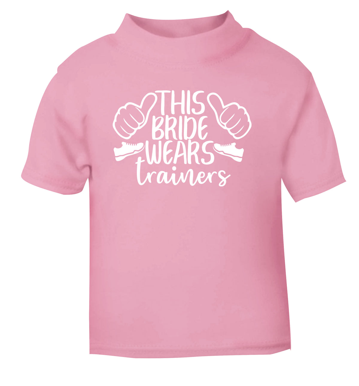 This bride wears trainers light pink Baby Toddler Tshirt 2 Years