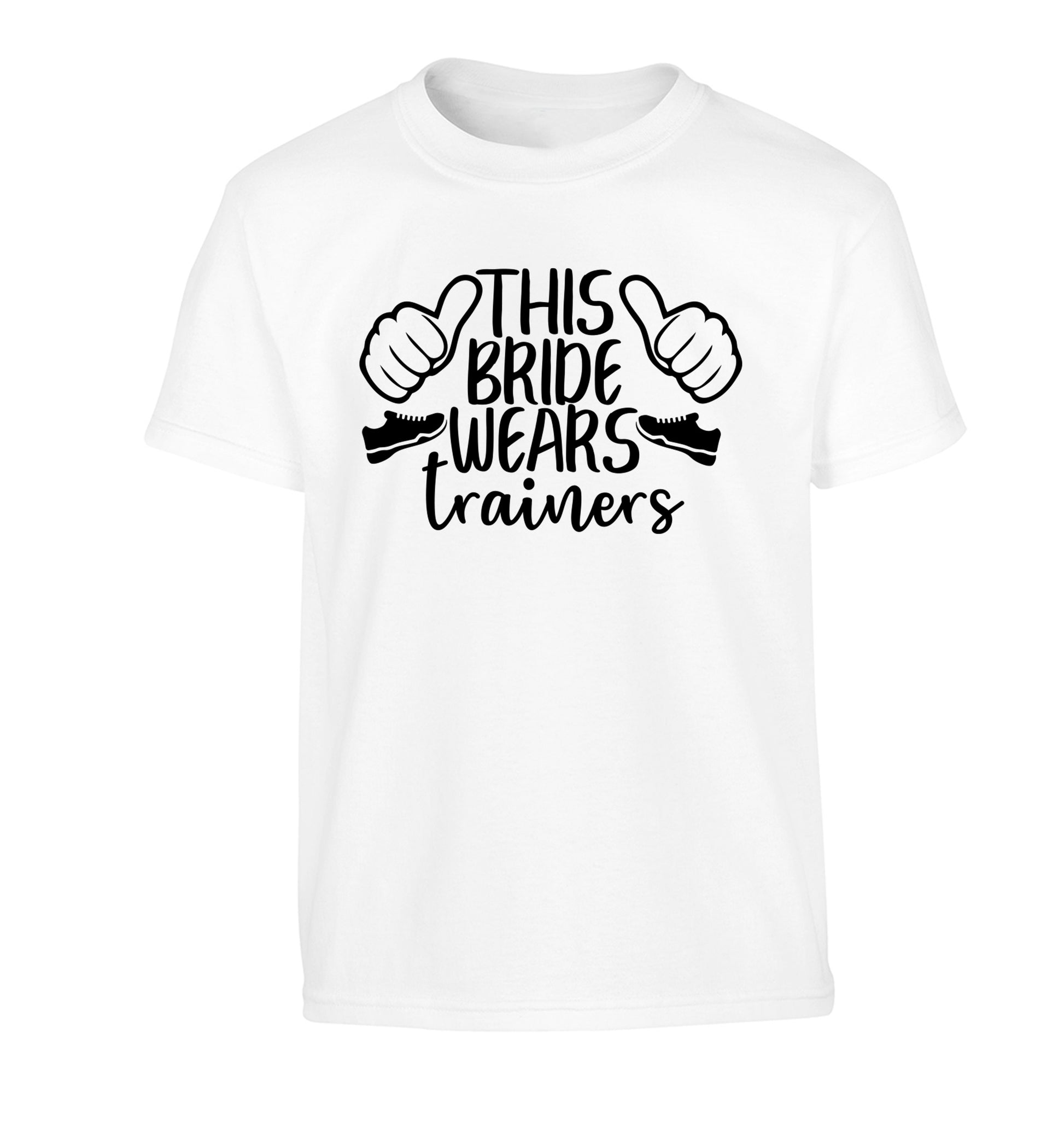This bride wears trainers Children's white Tshirt 12-13 Years