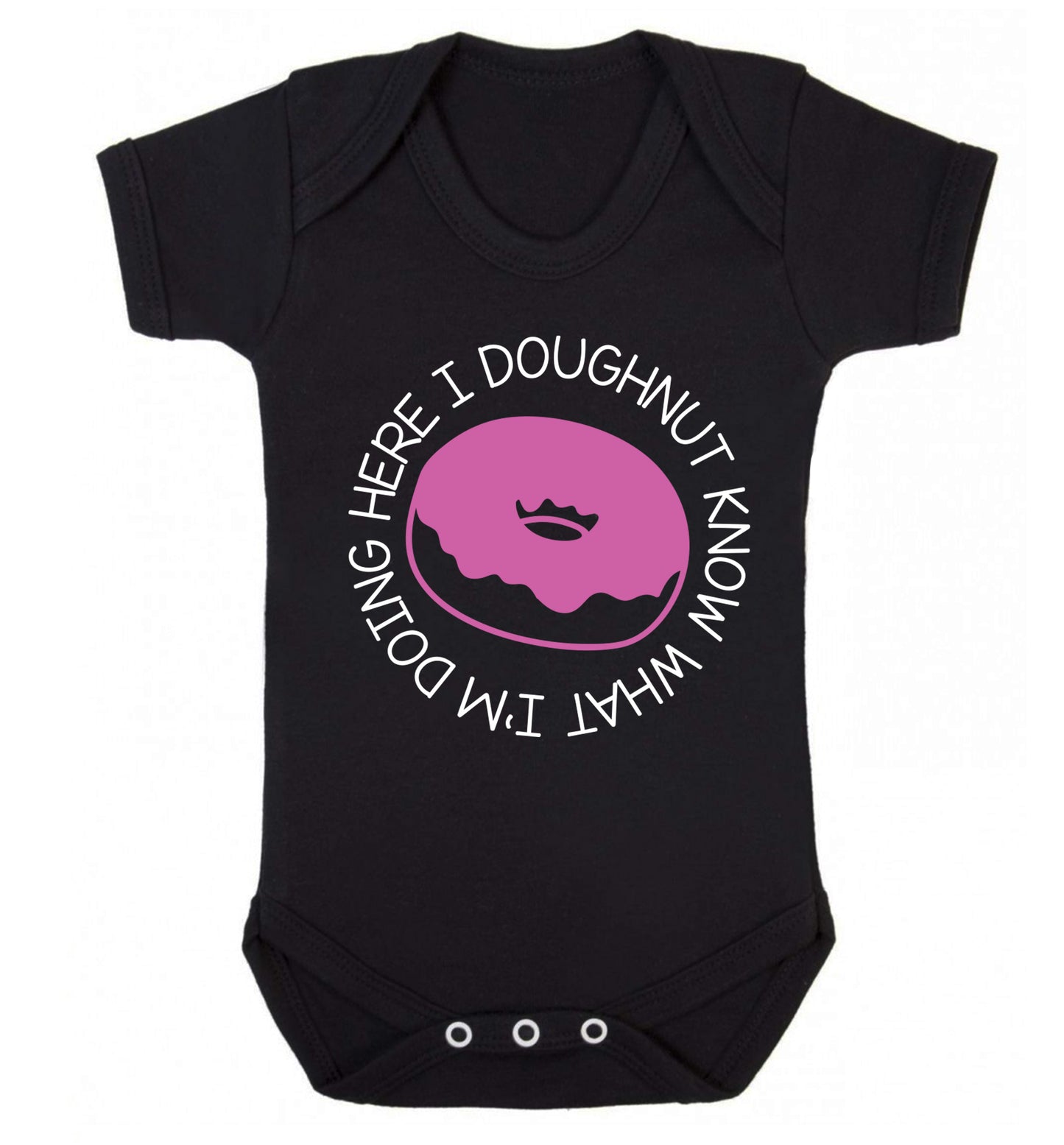 I doughnut know what I'm doing here Baby Vest black 18-24 months
