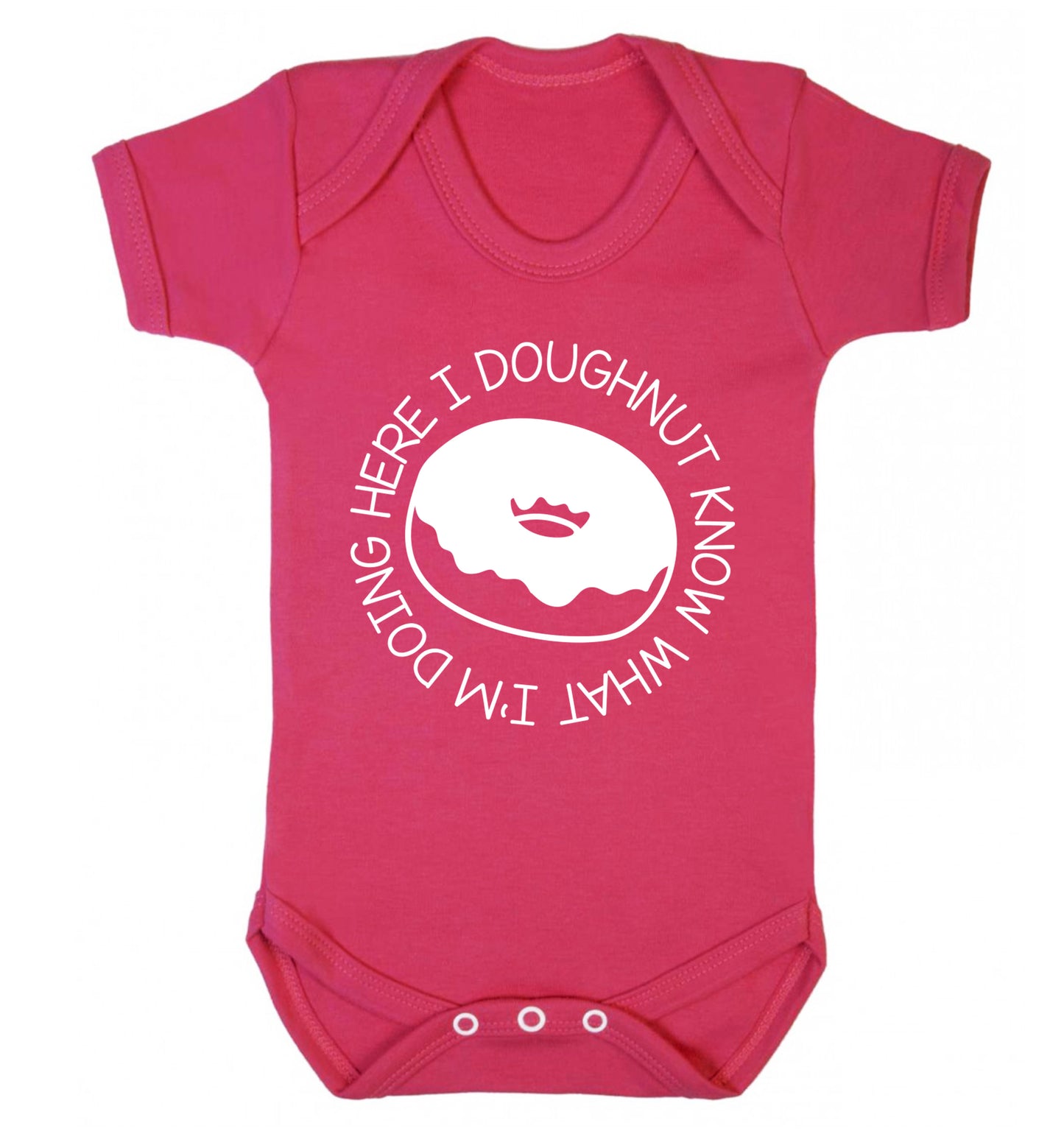 I doughnut know what I'm doing here Baby Vest dark pink 18-24 months