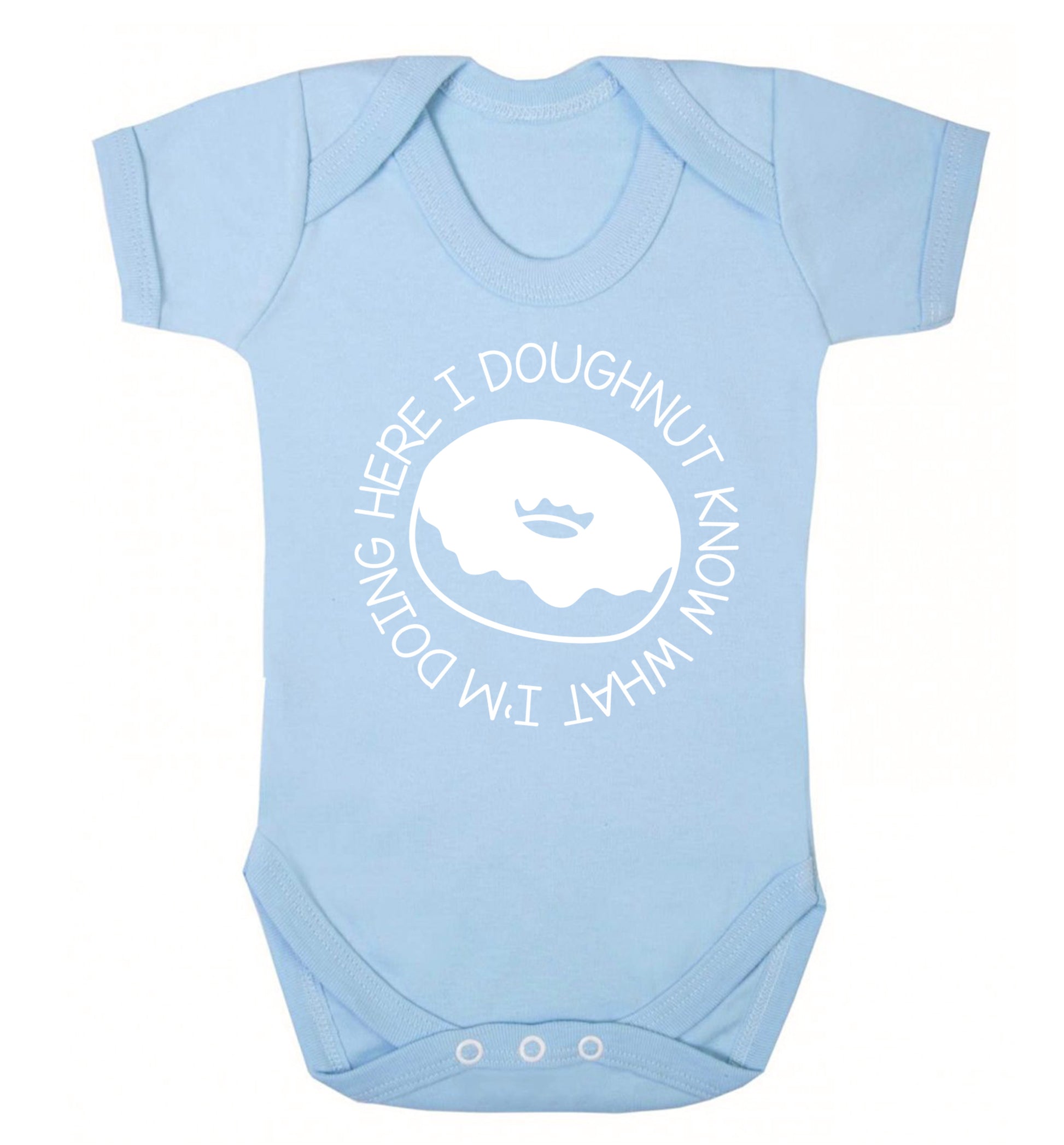 I doughnut know what I'm doing here Baby Vest pale blue 18-24 months