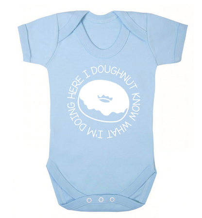 I doughnut know what I'm doing here Baby Vest pale blue 18-24 months