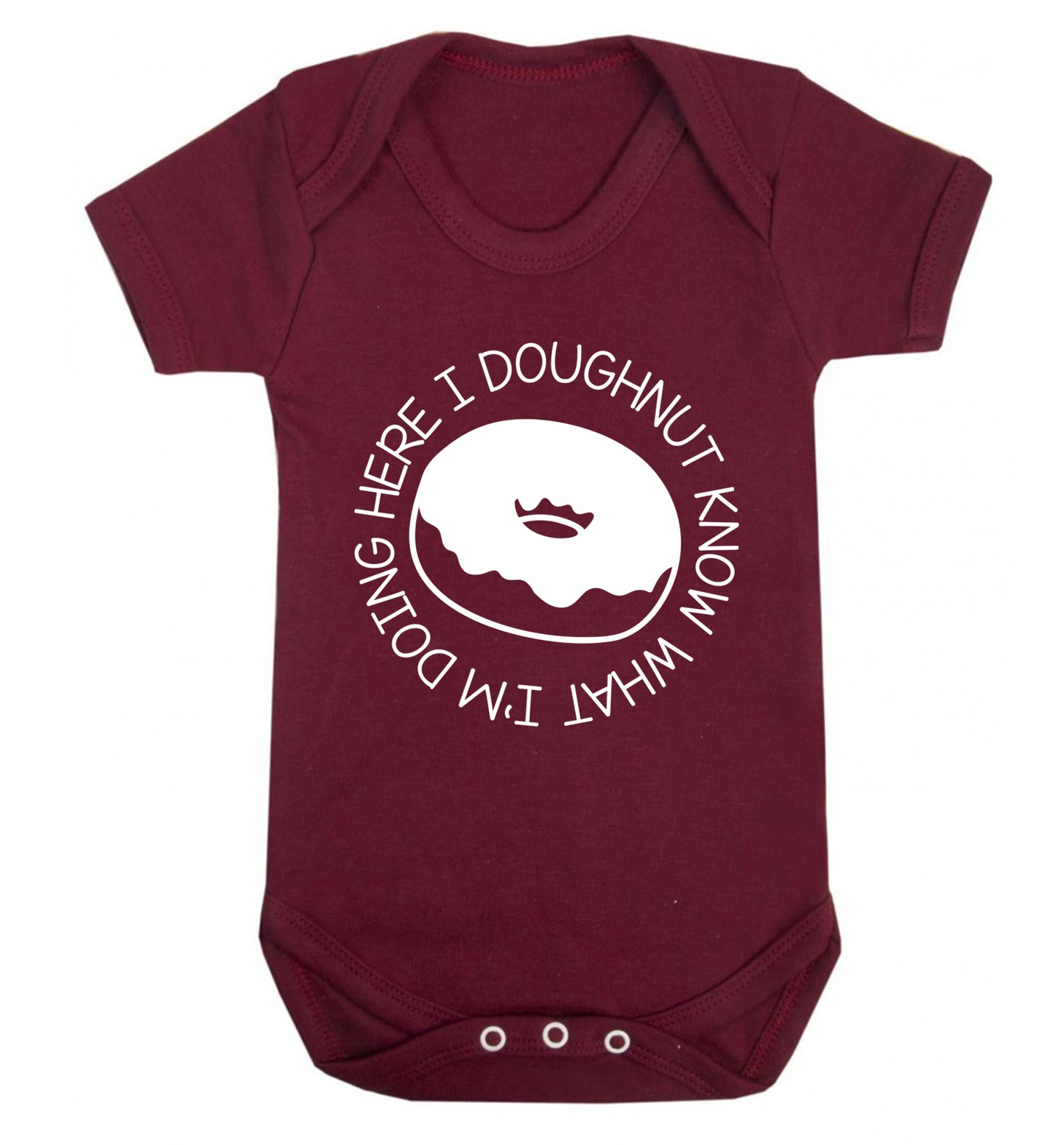 I doughnut know what I'm doing here Baby Vest maroon 18-24 months