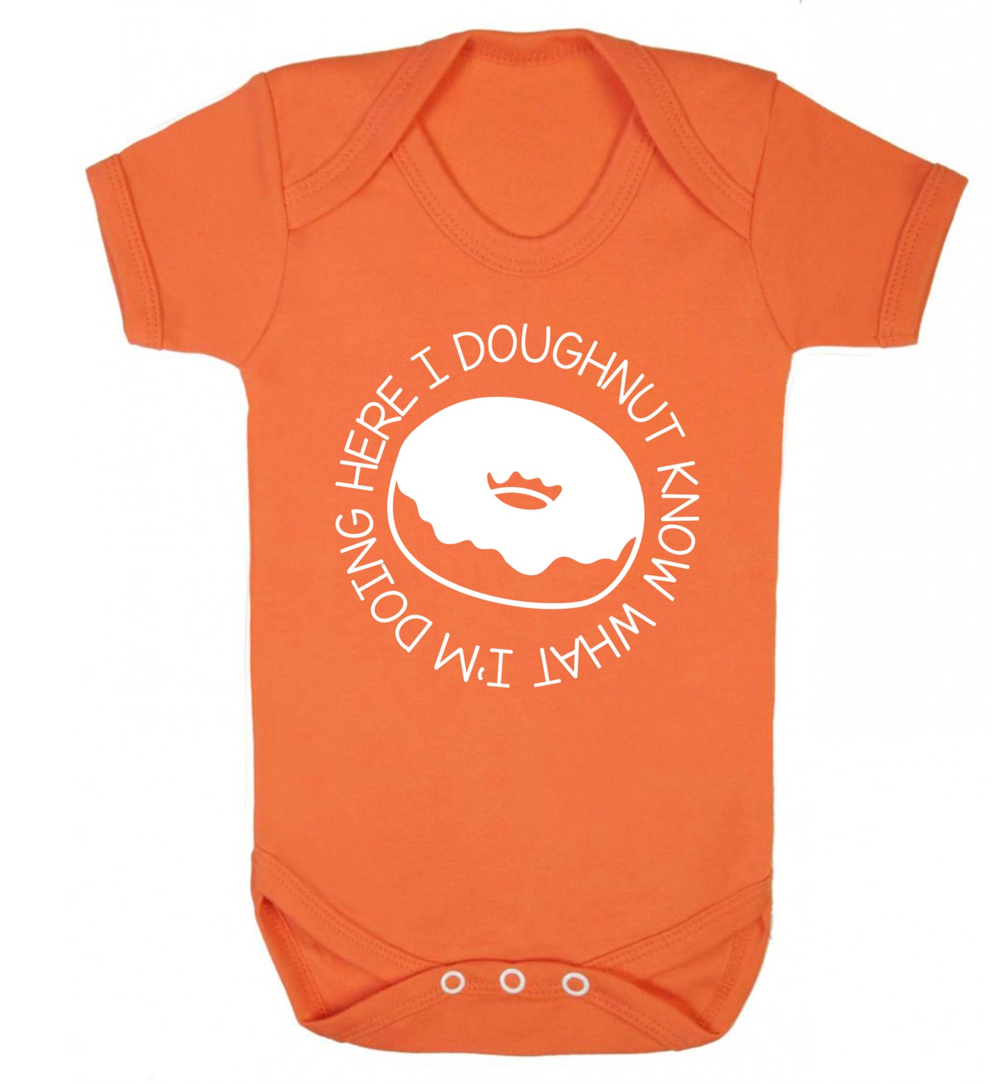 I doughnut know what I'm doing here Baby Vest orange 18-24 months
