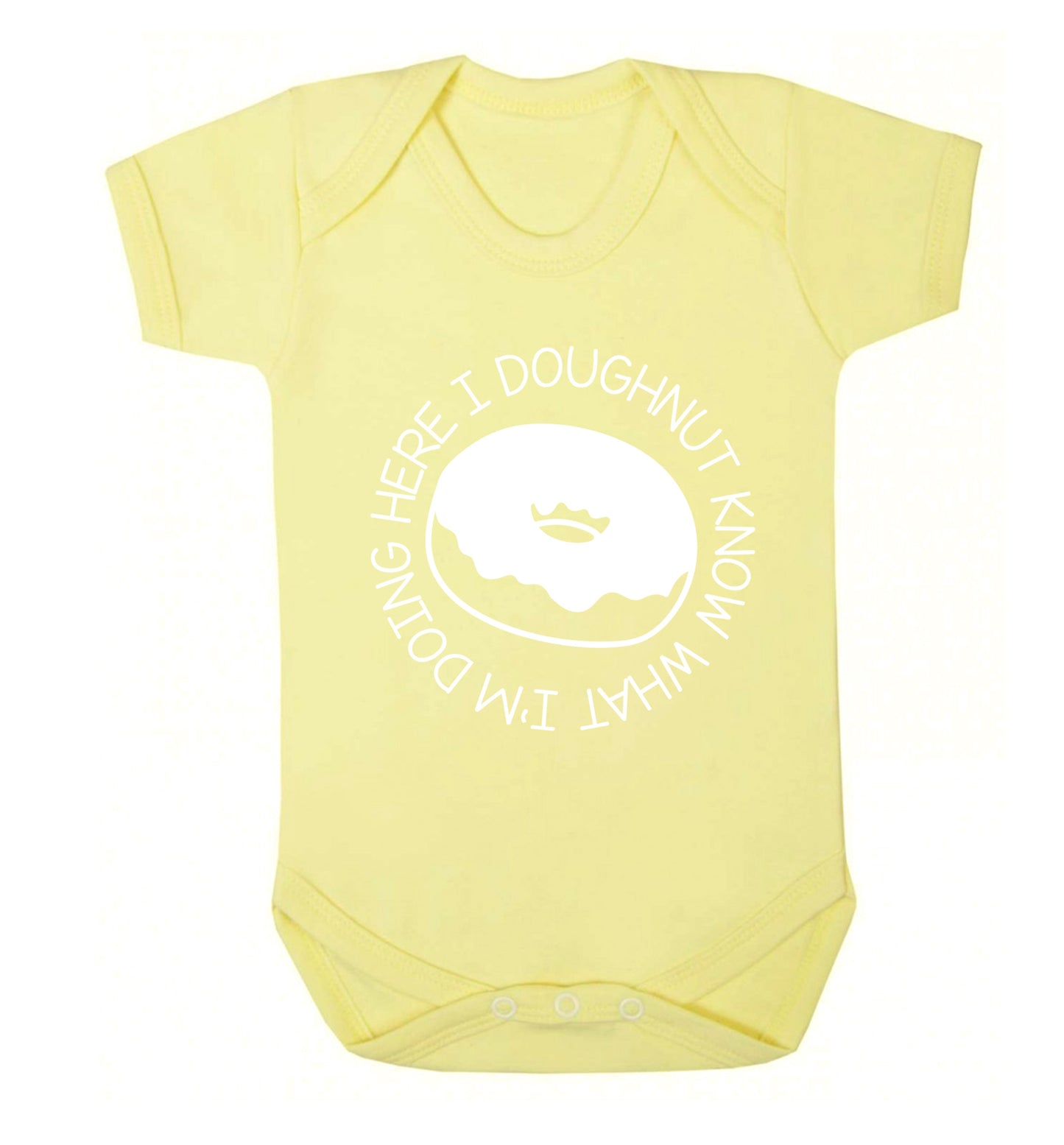 I doughnut know what I'm doing here Baby Vest pale yellow 18-24 months