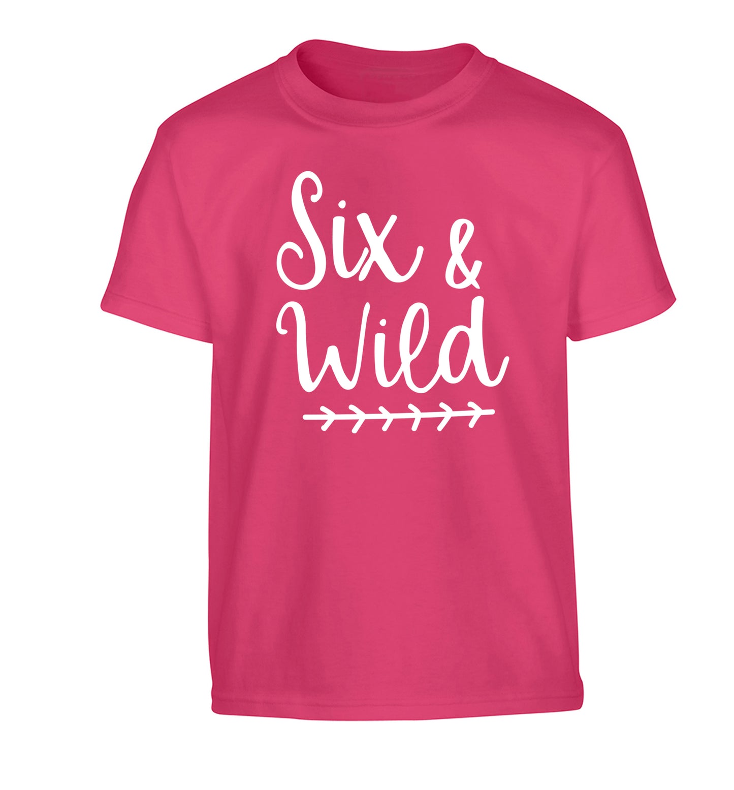 Six and wild Children's pink Tshirt 12-13 Years