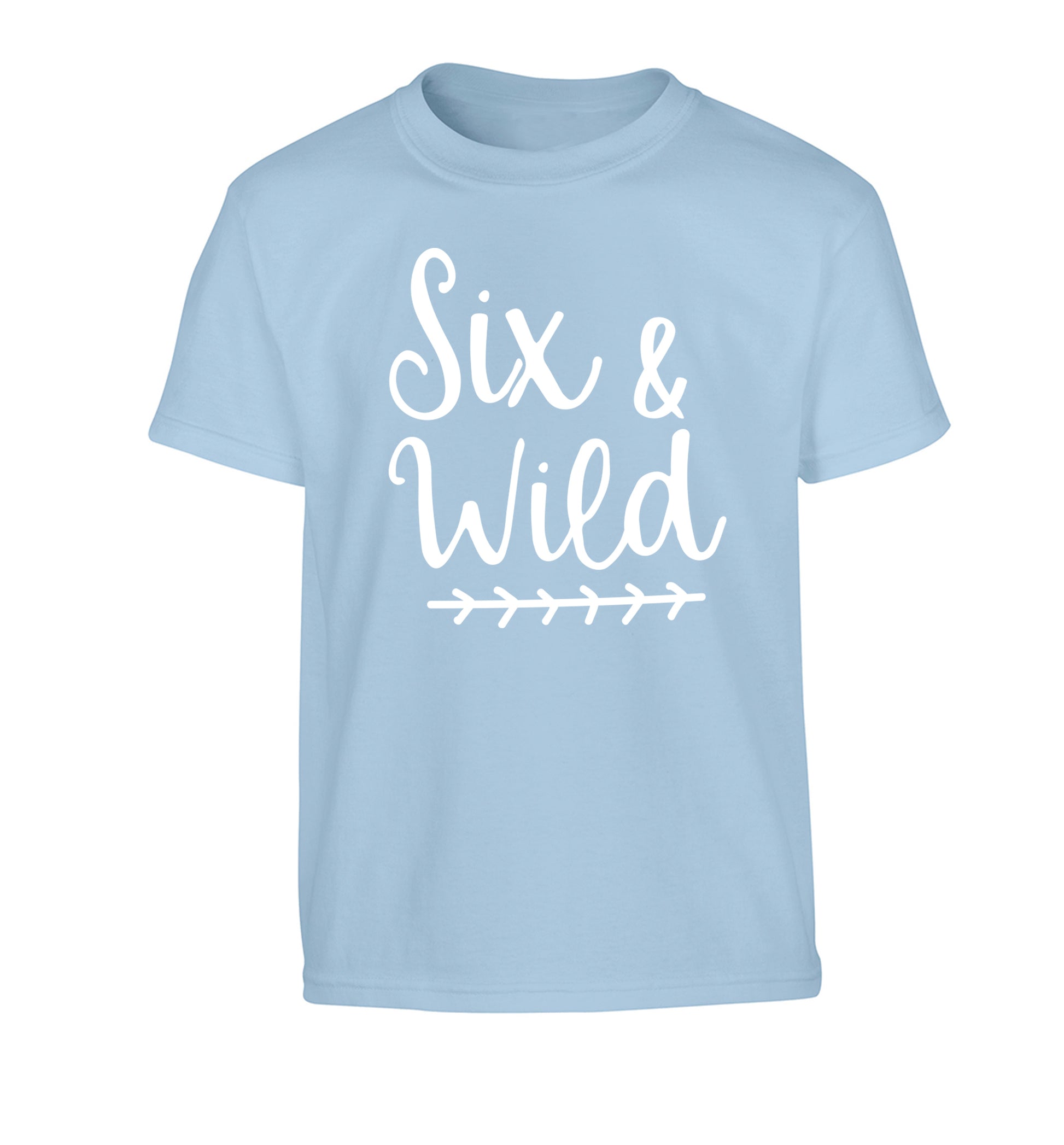 Six and wild Children's light blue Tshirt 12-13 Years