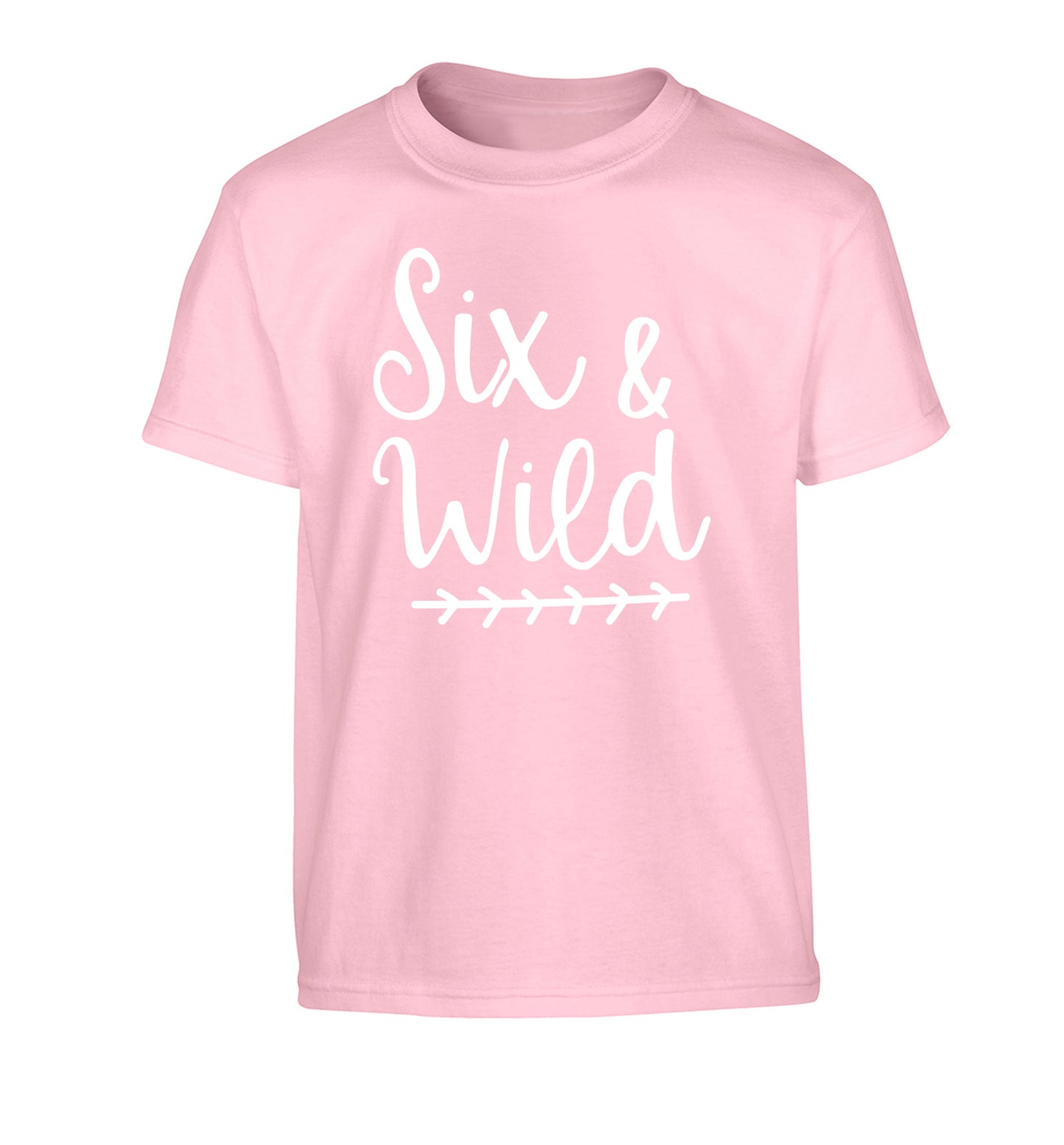 Six and wild Children's light pink Tshirt 12-13 Years