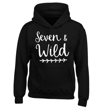 Seven and wild children's black hoodie 12-13 Years