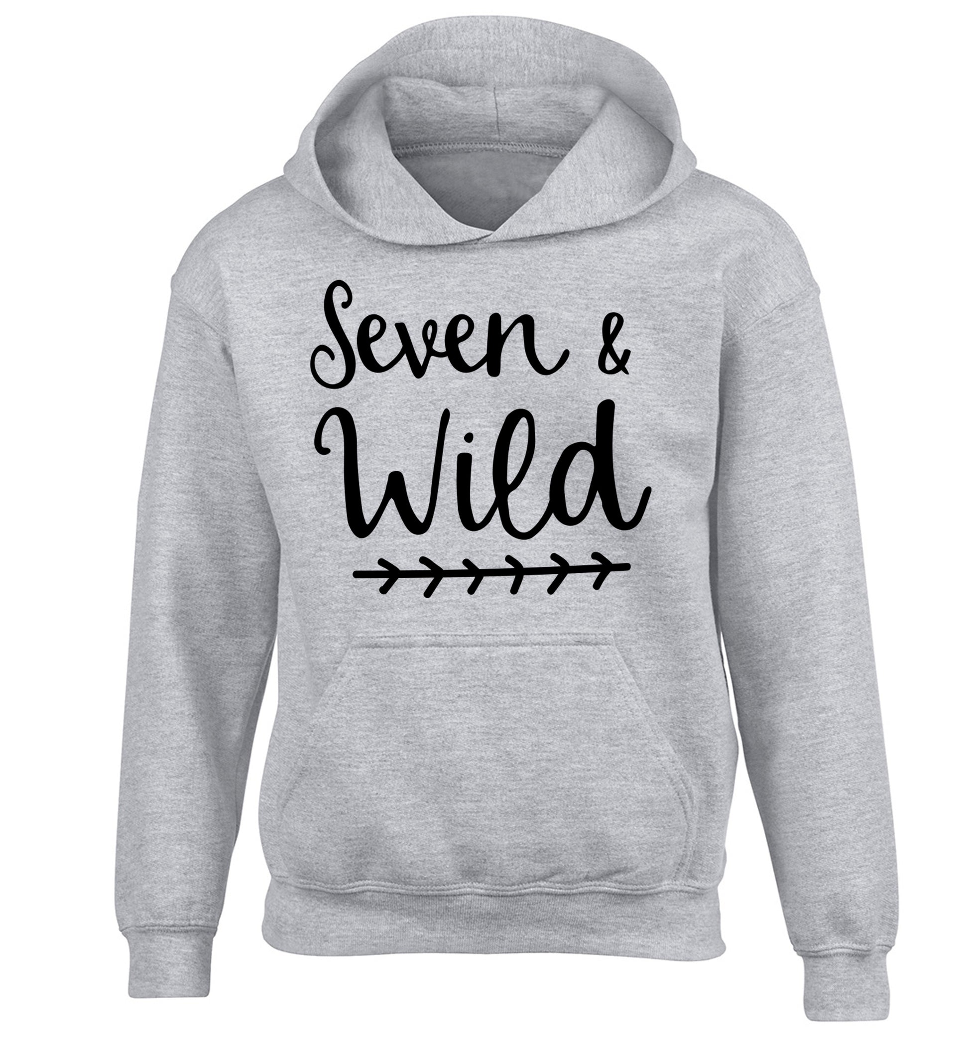 Seven and wild children's grey hoodie 12-13 Years
