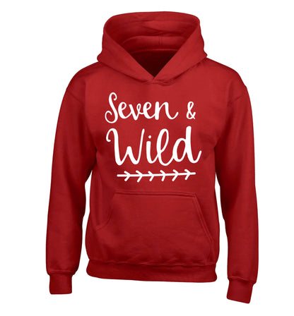 Seven and wild children's red hoodie 12-13 Years