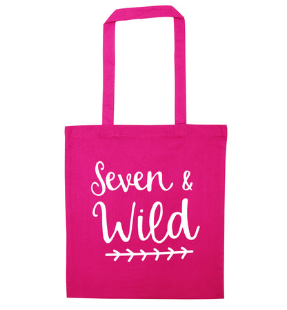 Seven and wild pink tote bag
