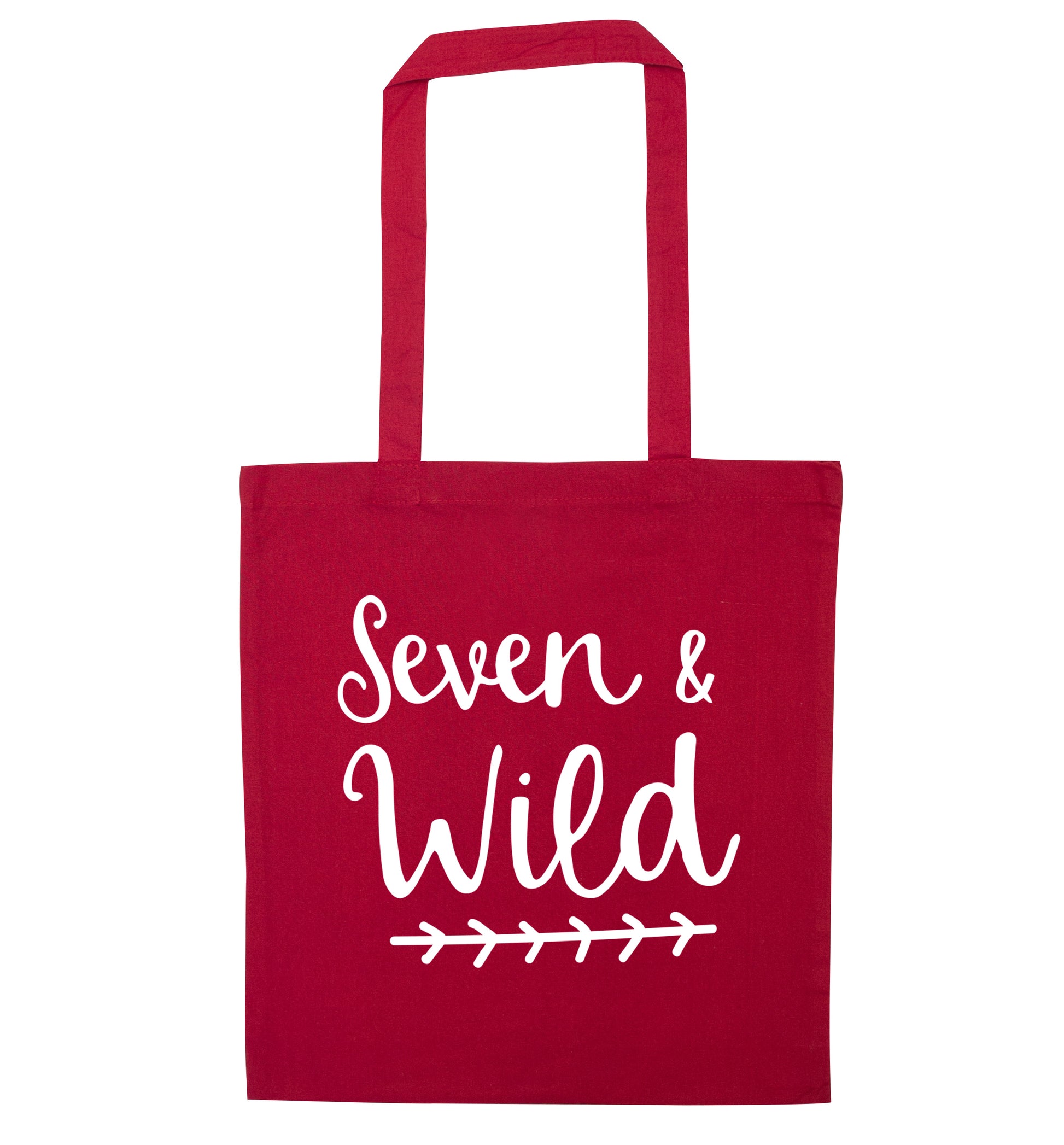 Seven and wild red tote bag