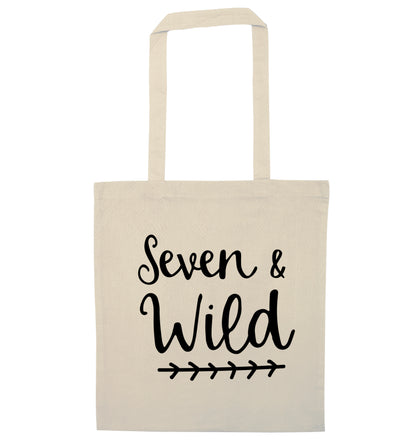 Seven and wild natural tote bag