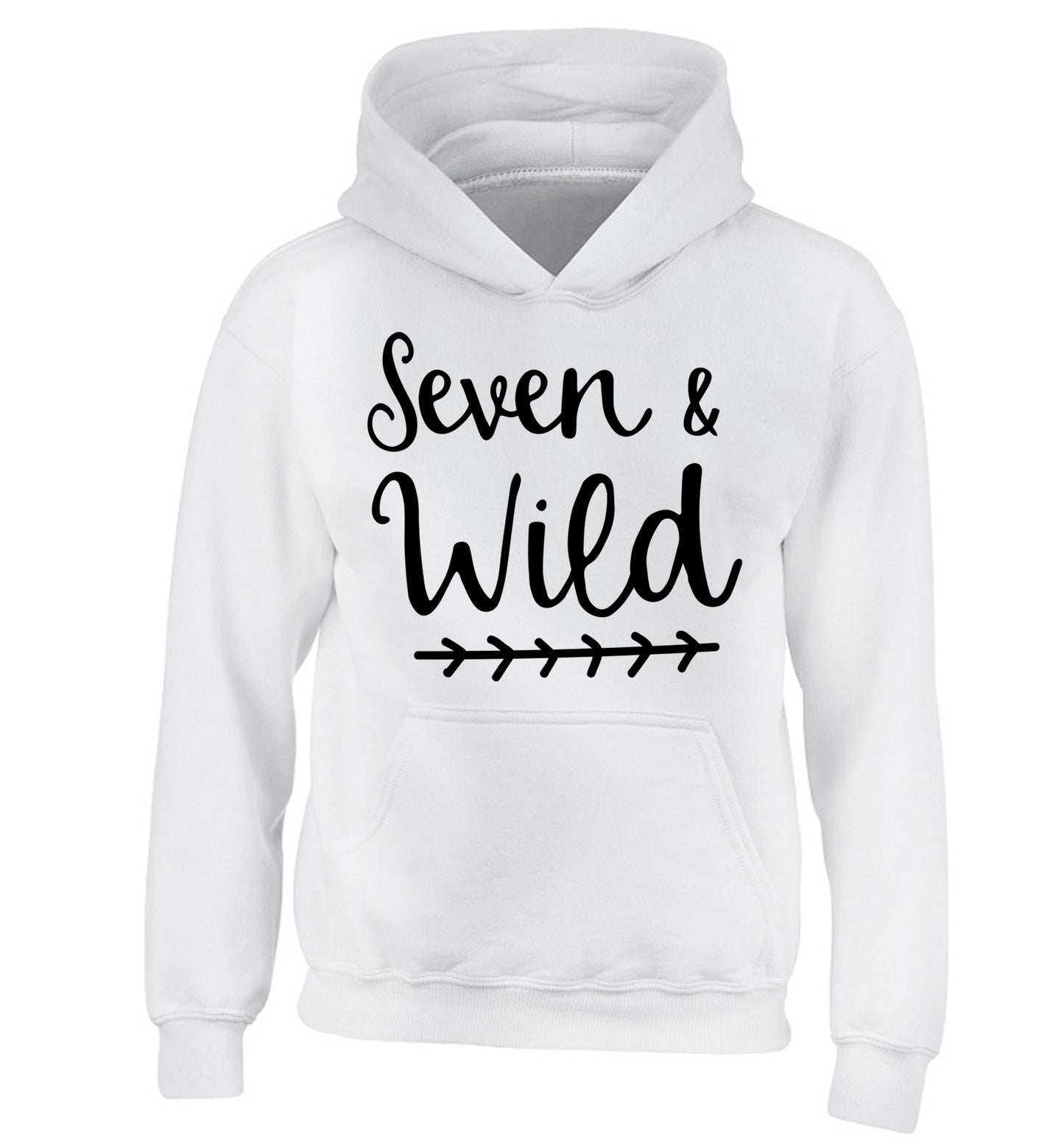 Seven and wild children's white hoodie 12-13 Years