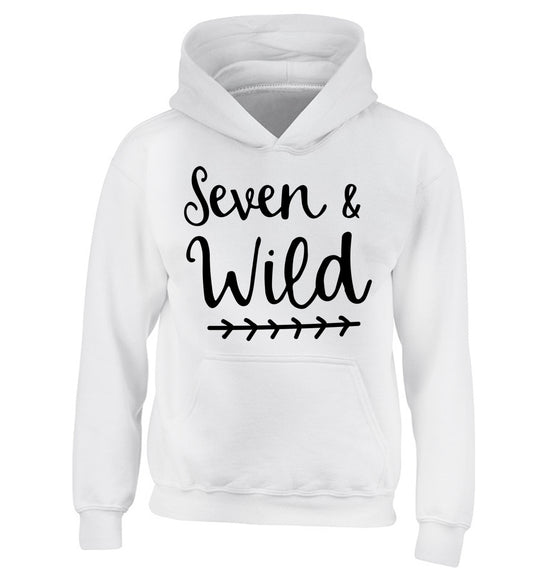 Seven and wild children's white hoodie 12-13 Years
