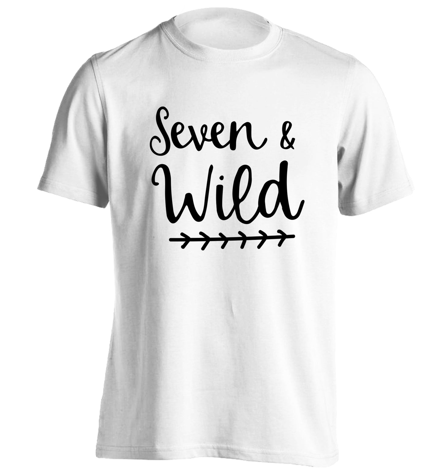 Seven and wild adults unisex white Tshirt 2XL