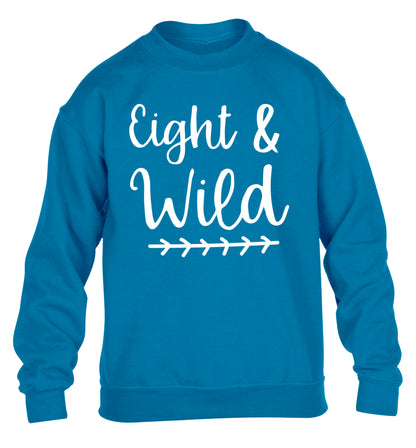 Eight and wild children's blue sweater 12-13 Years