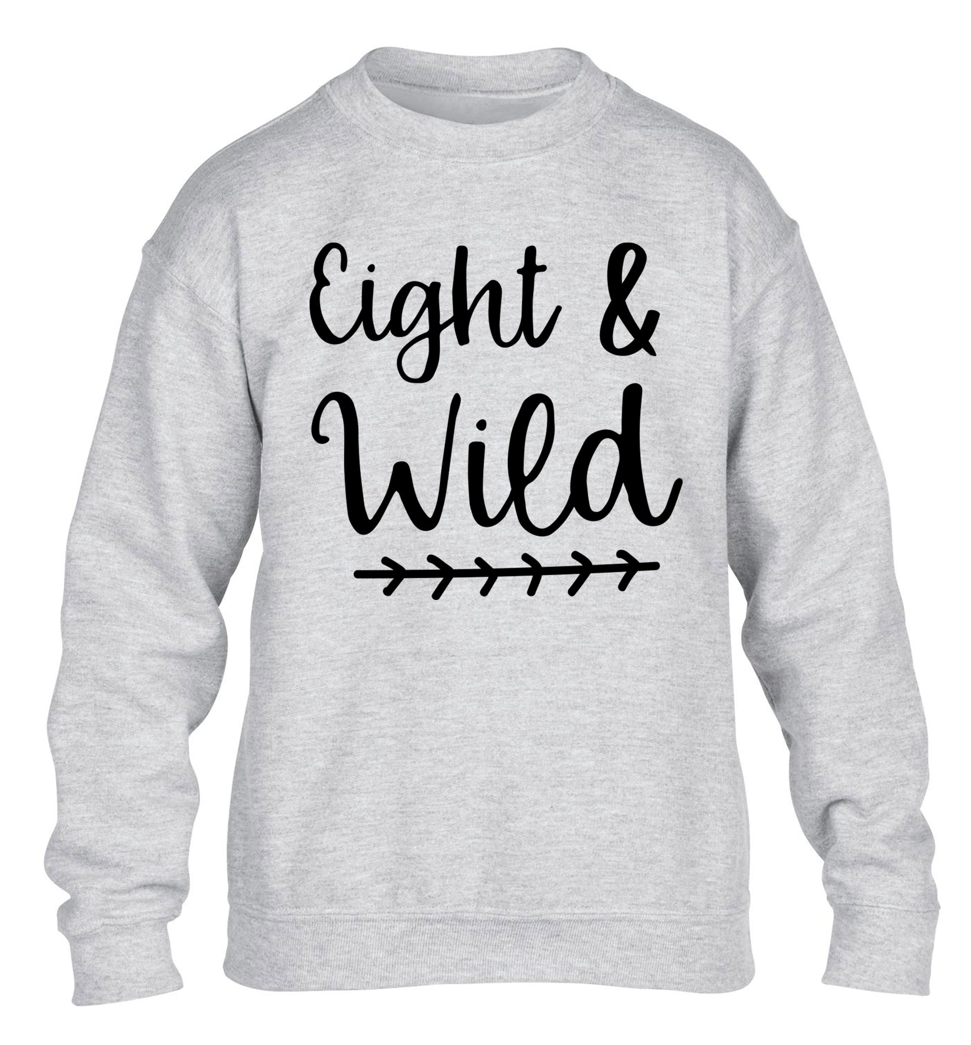 Eight and wild children's grey sweater 12-13 Years