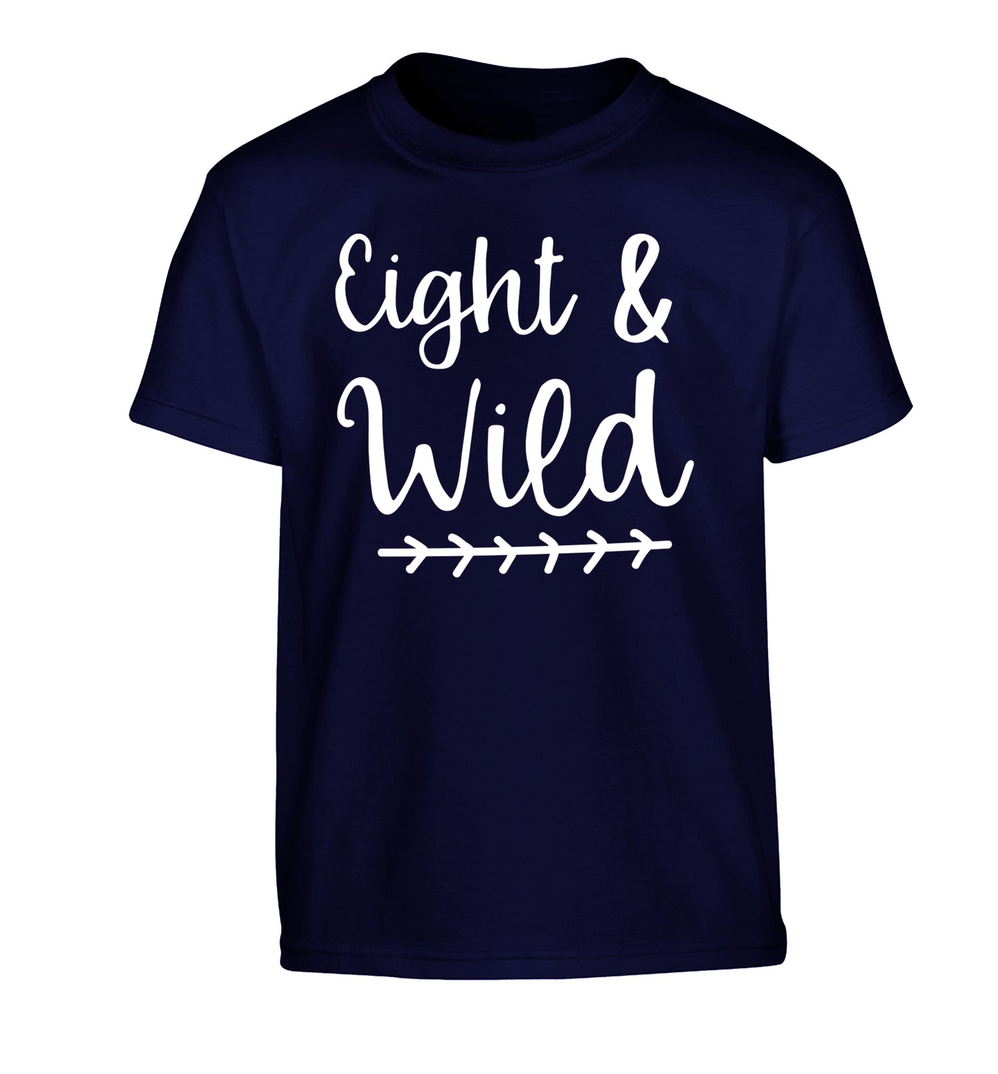 Eight and wild Children's navy Tshirt 12-13 Years