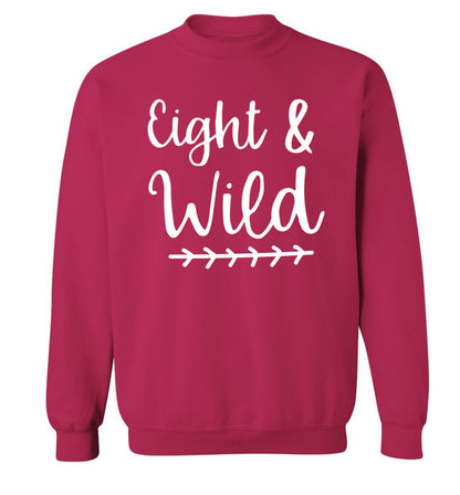Eight and wild Adult's unisex pink Sweater 2XL
