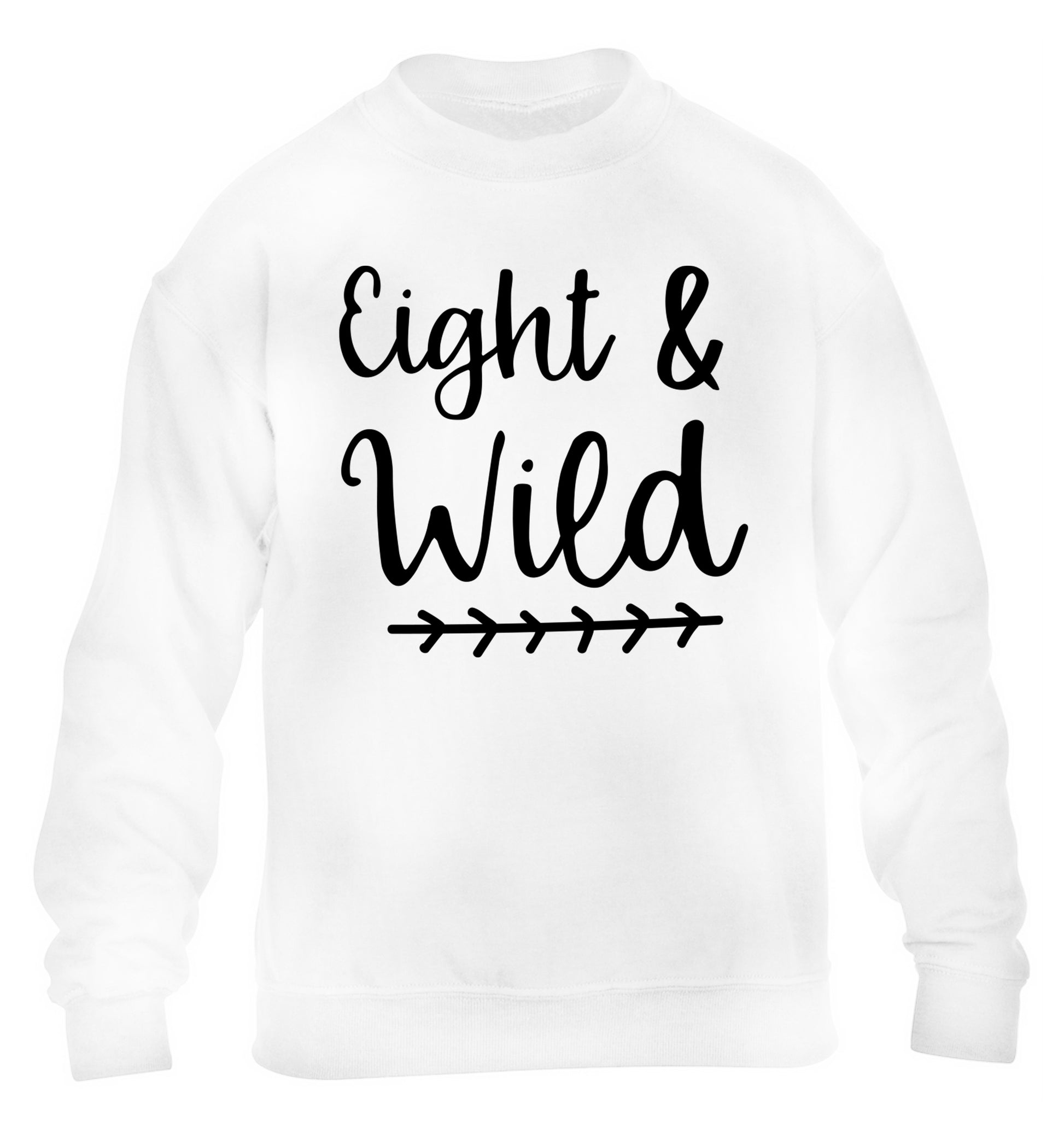 Eight and wild children's white sweater 12-13 Years