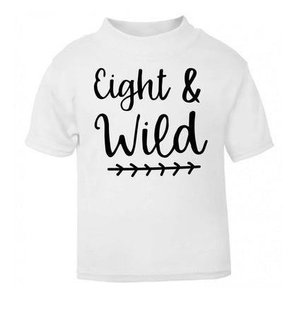 Eight and wild white Baby Toddler Tshirt 2 Years