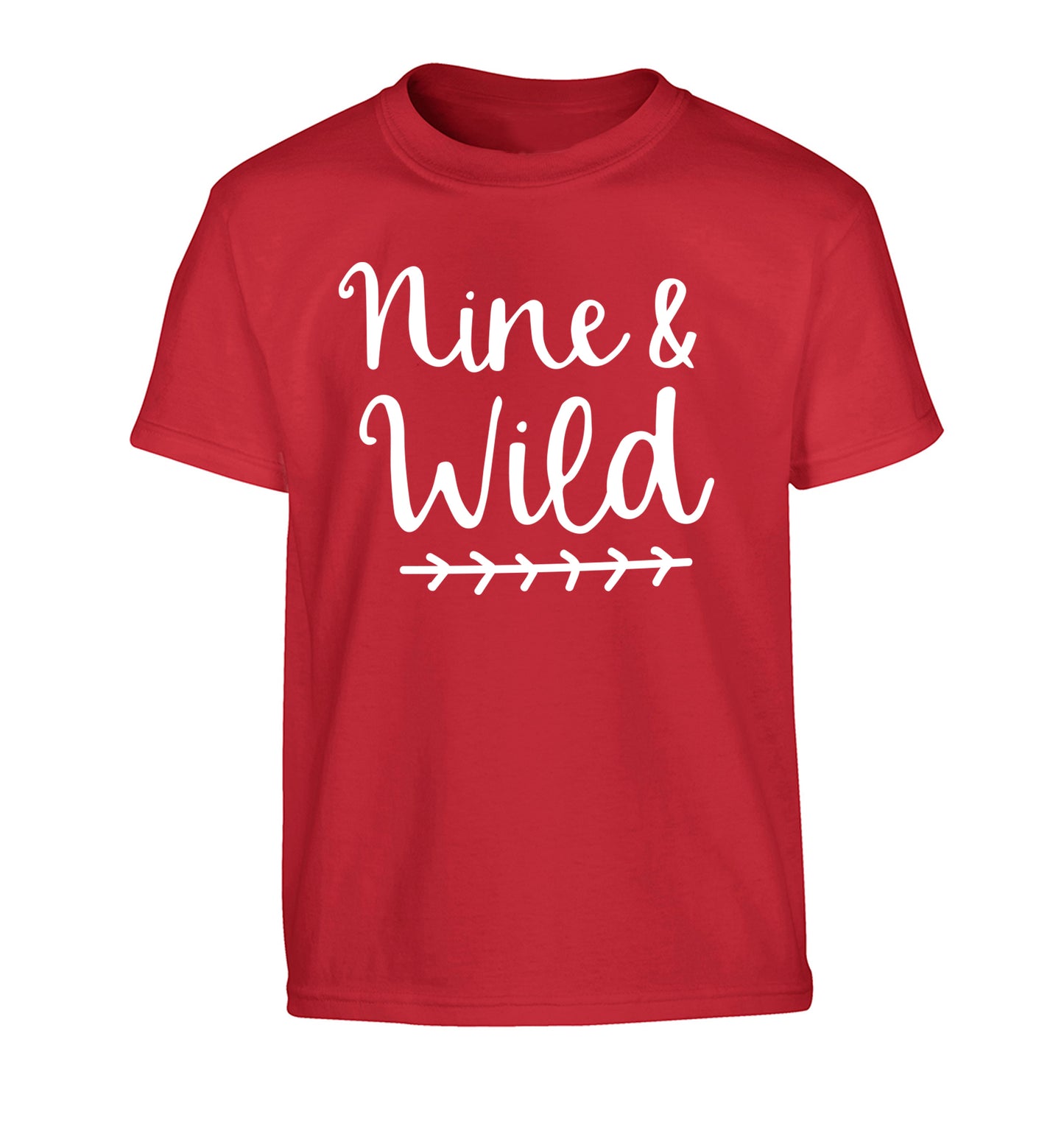 Nine and wild Children's red Tshirt 12-13 Years