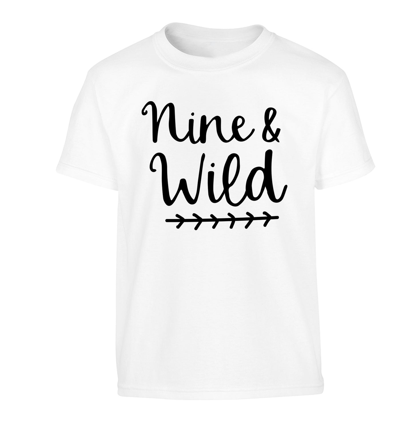 Nine and wild Children's white Tshirt 12-13 Years