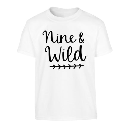 Nine and wild Children's white Tshirt 12-13 Years
