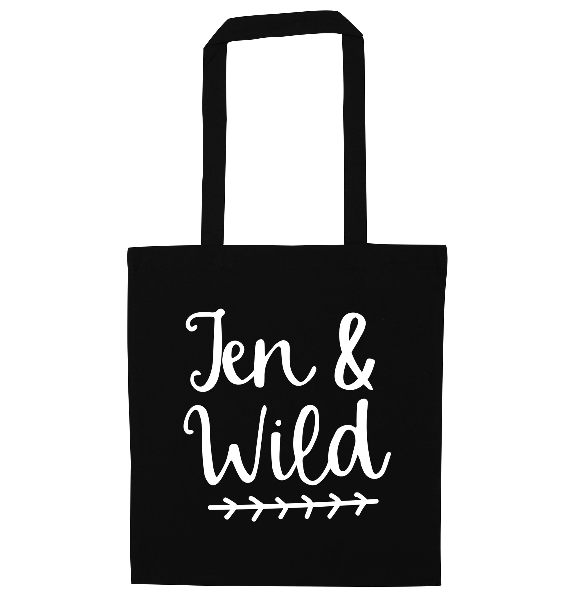 Ten and wild black tote bag