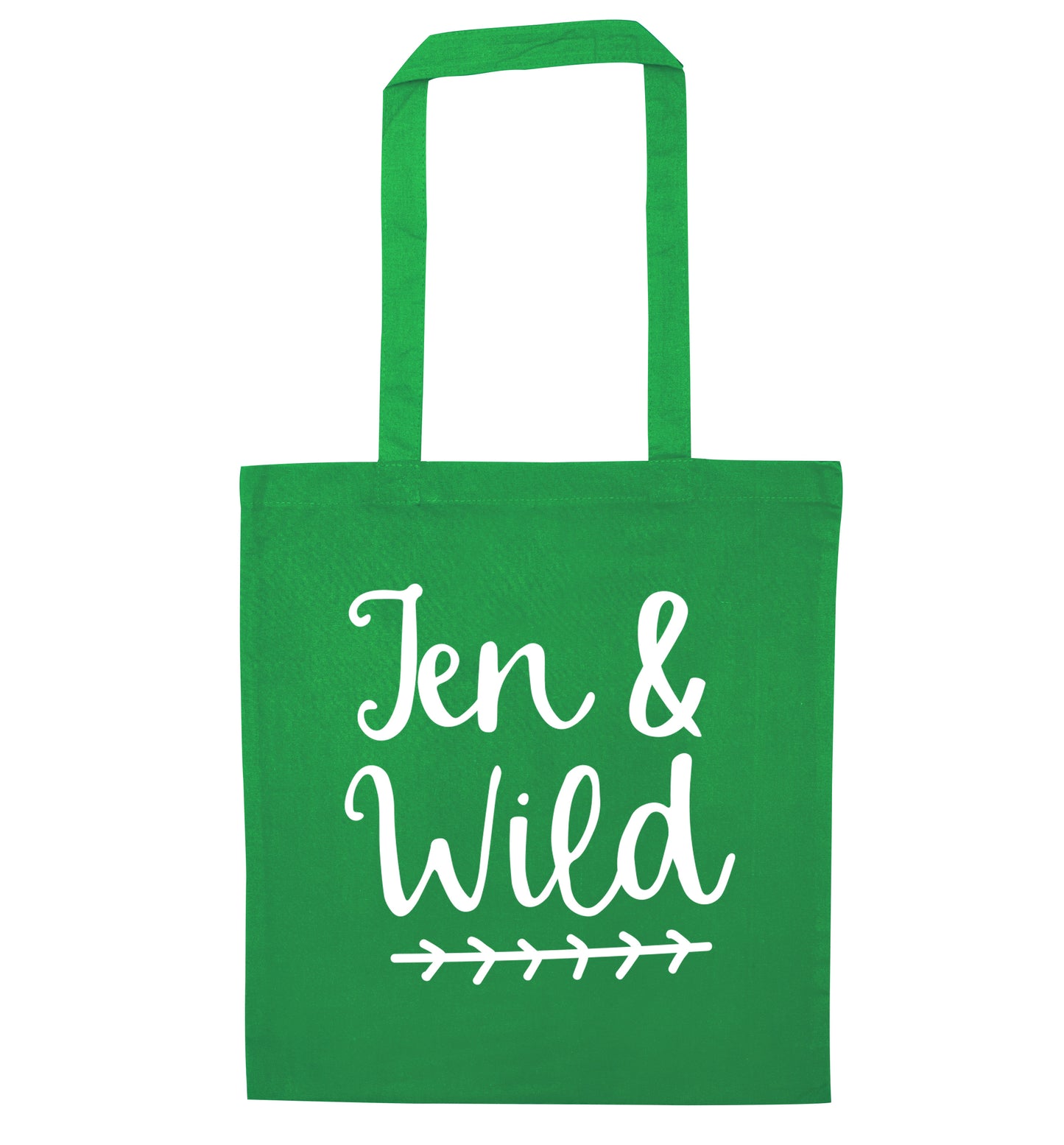 Ten and wild green tote bag