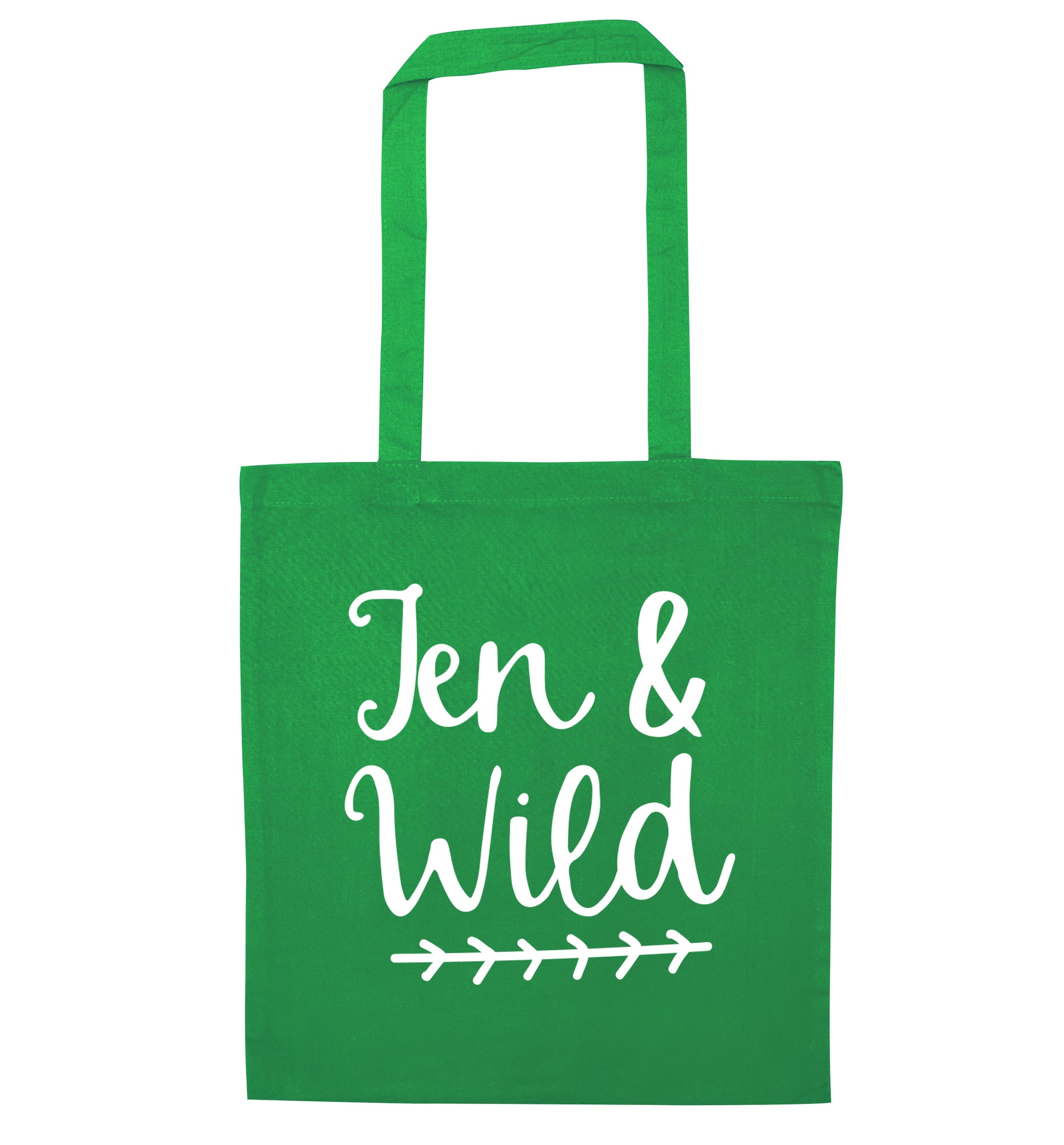 Ten and wild green tote bag