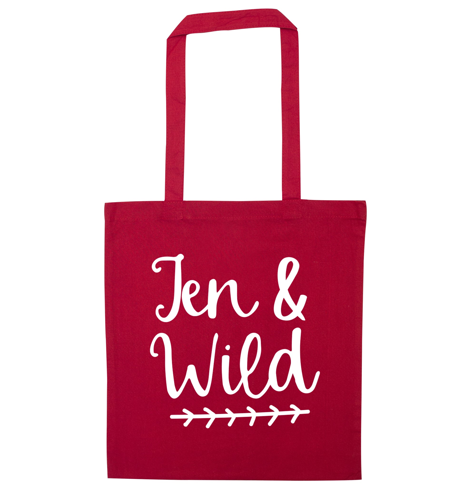 Ten and wild red tote bag