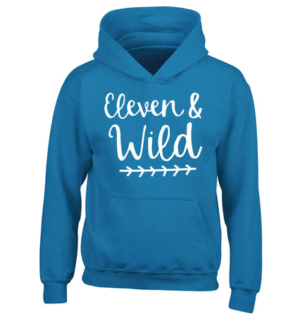 Eleven and wild children's blue hoodie 12-13 Years