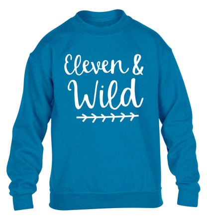 Eleven and wild children's blue sweater 12-13 Years