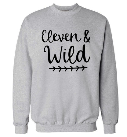 Eleven and wild Adult's unisex grey Sweater 2XL
