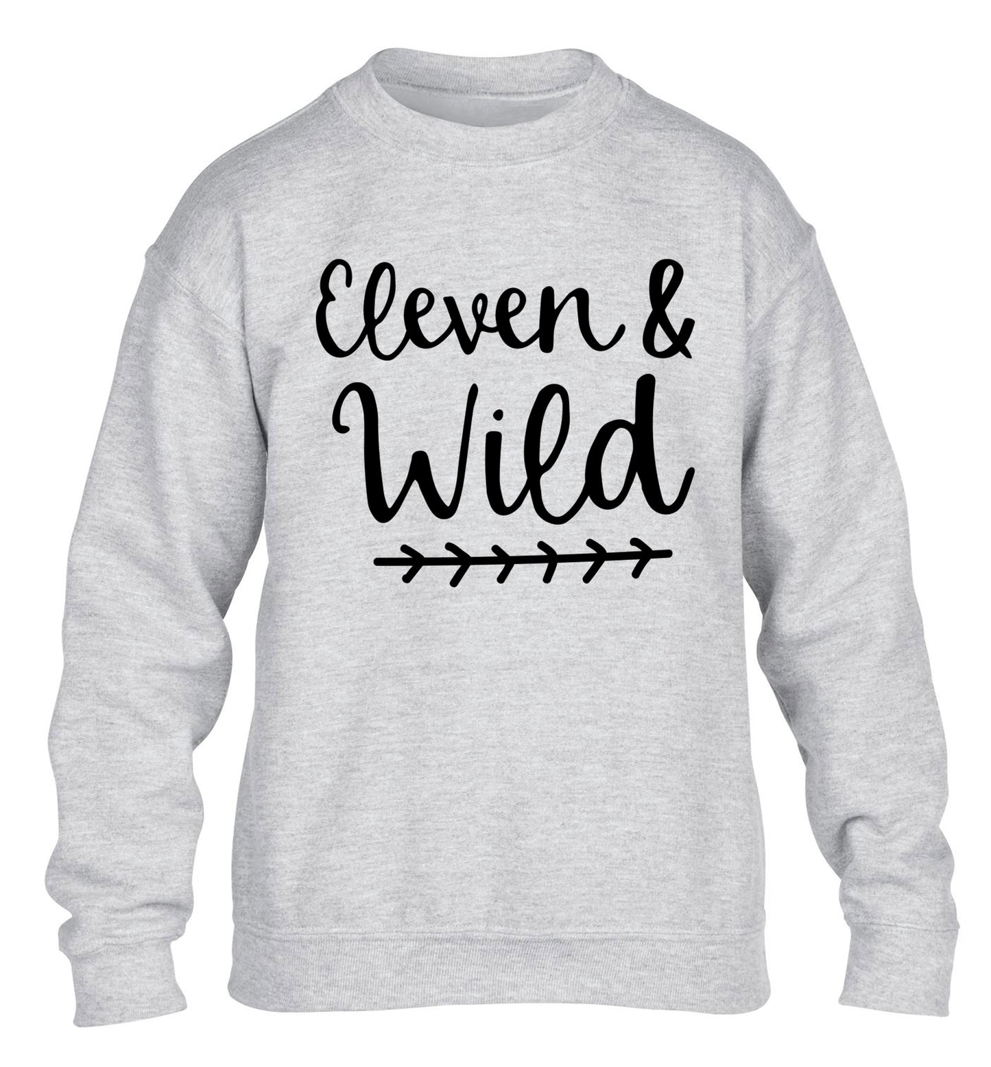 Eleven and wild children's grey sweater 12-13 Years