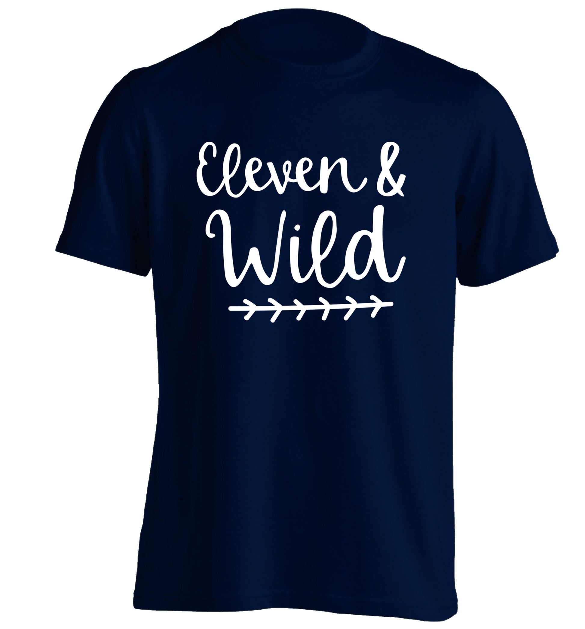 Eleven and wild adults unisex navy Tshirt 2XL