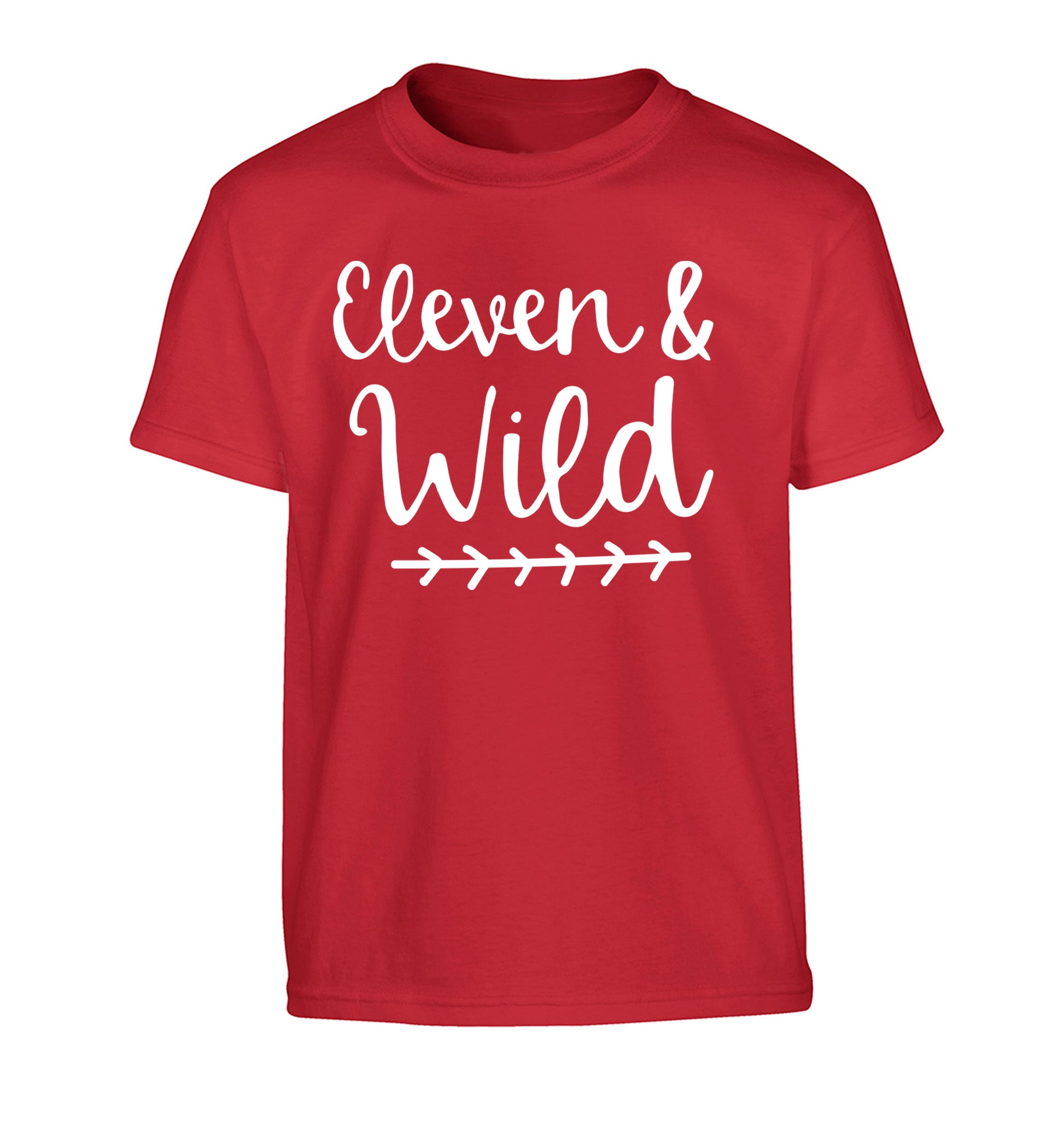 Eleven and wild Children's red Tshirt 12-13 Years