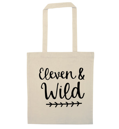 Eleven and wild natural tote bag
