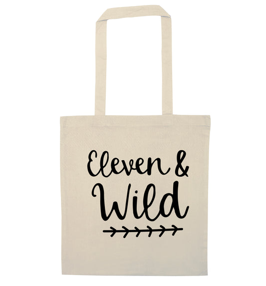 Eleven and wild natural tote bag