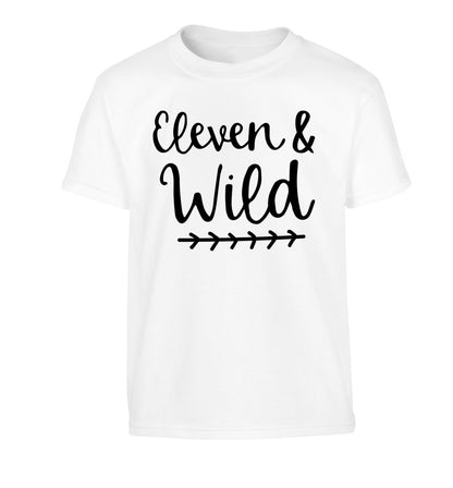 Eleven and wild Children's white Tshirt 12-13 Years