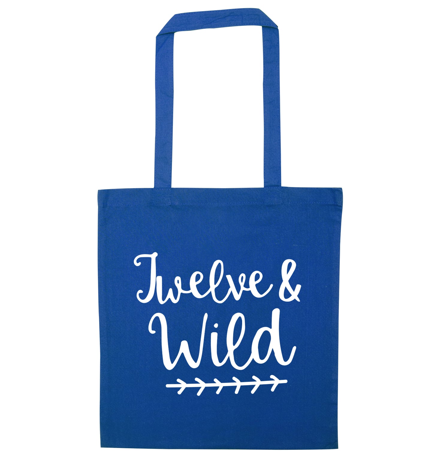 Twelve and wild blue tote bag