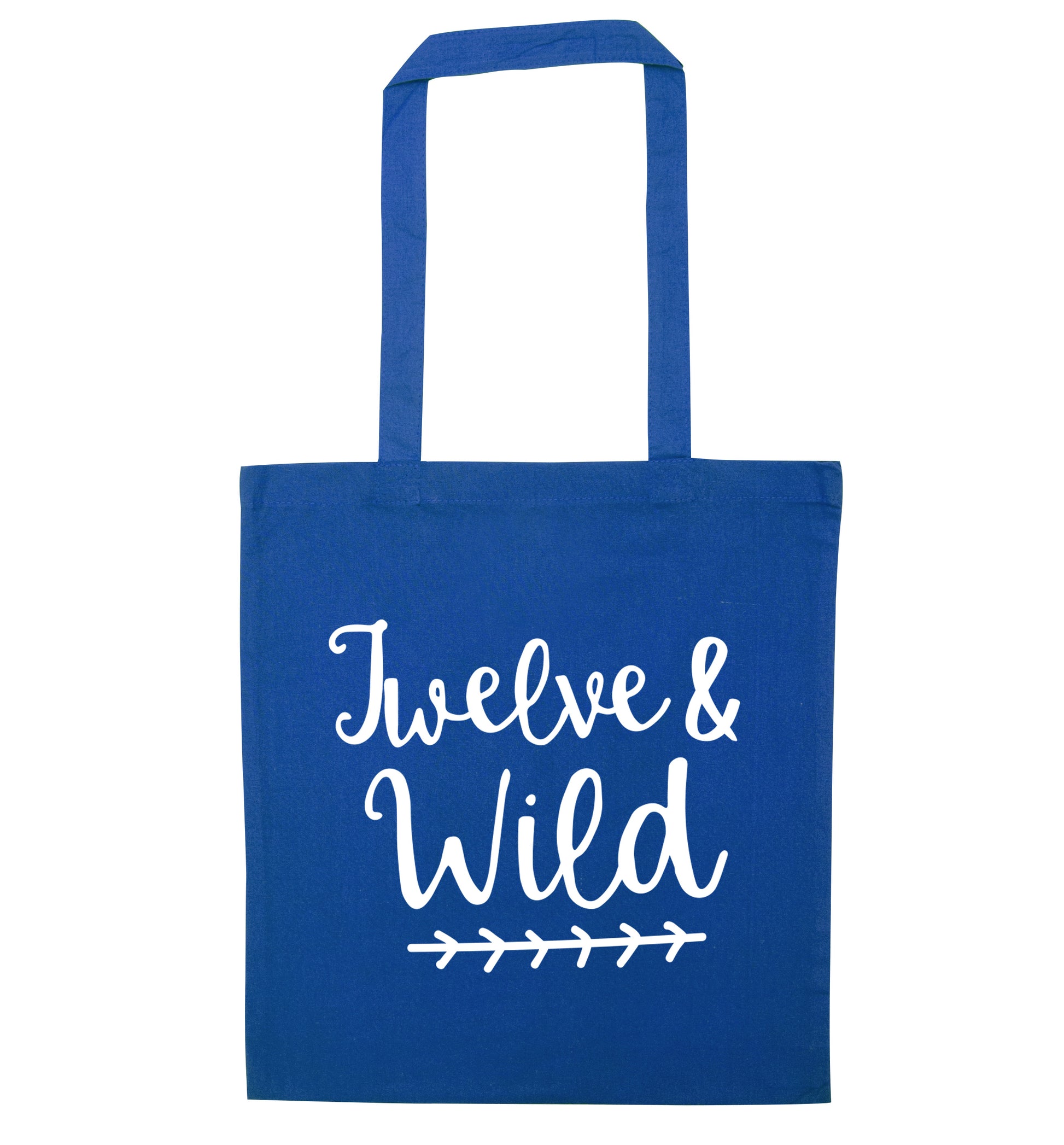 Twelve and wild blue tote bag