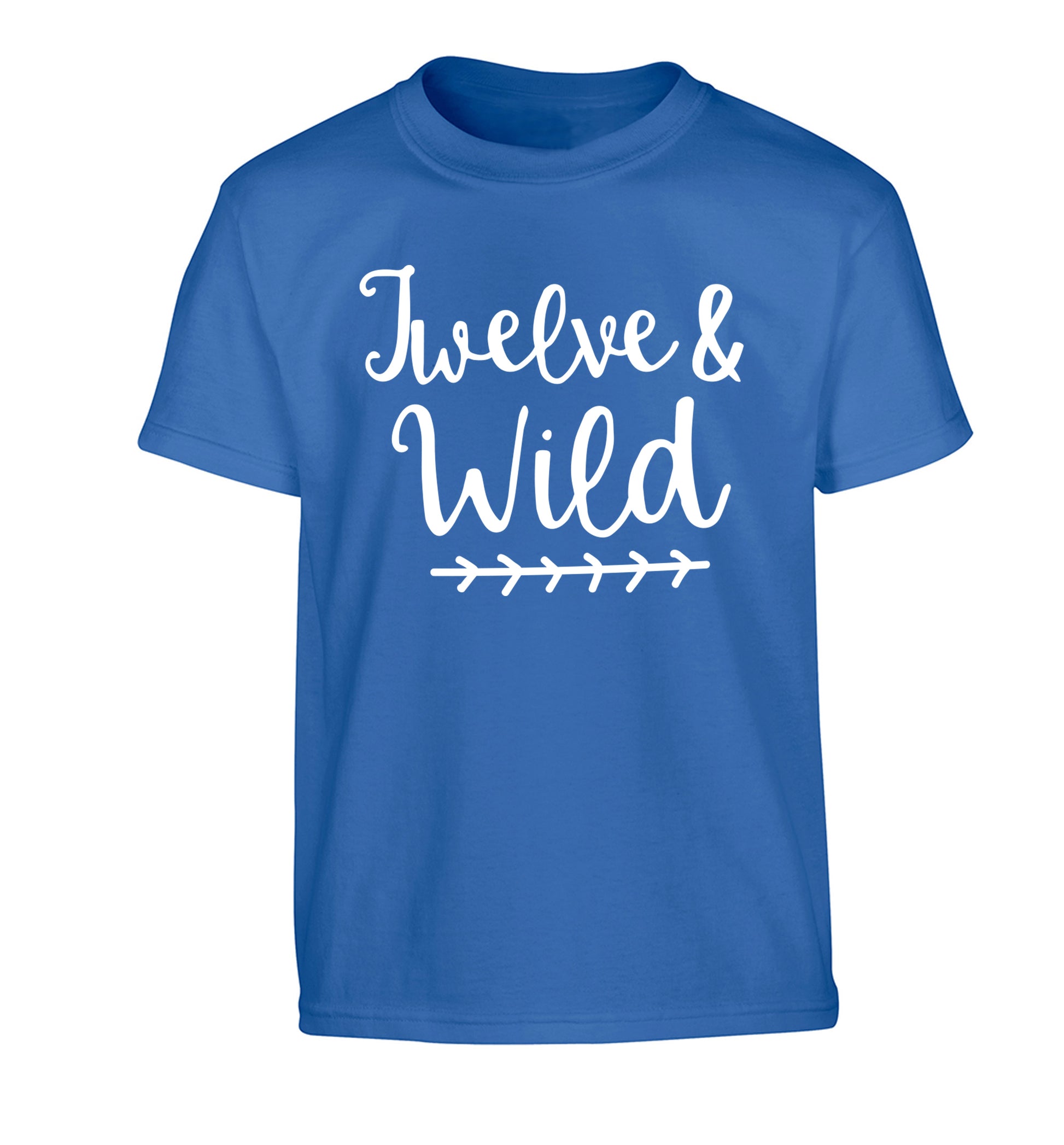 Twelve and wild Children's blue Tshirt 12-13 Years