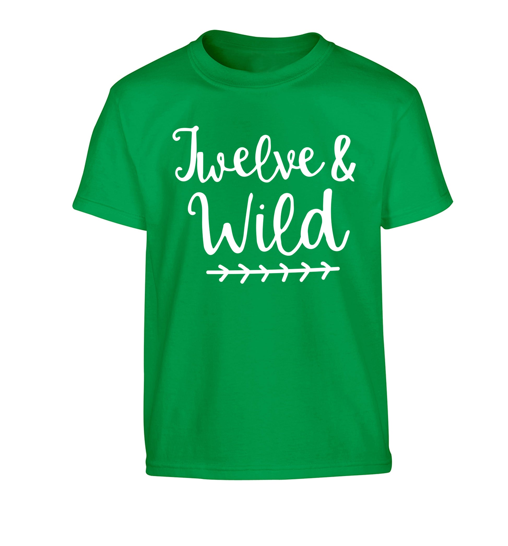 Twelve and wild Children's green Tshirt 12-13 Years